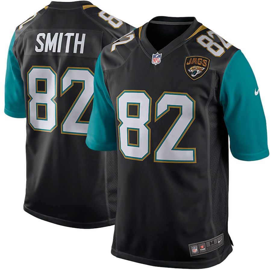 Men Jacksonville Jaguars #82 Jimmy Smith Nike Black Retired Player Game NFL Jersey->jacksonville jaguars->NFL Jersey